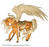 Nene Thomas PHOENIX GOLD Carousel Horse Fantasy Couture Figurine Ornament