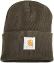 Carhartt Warm Acrylic Watch Hat with Front Carhartt Logo | Dark Brown