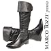 MARCO TOZZI premio Damen Stiefel, 2 in 1, Overknees oder Langschaft, schwarz