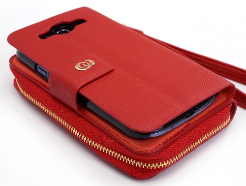 Buy Kroo Multi-Use Smart Phone Wallet Case with Coin Pouch - 1 Pack - Retail Packaging - Red