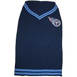 Pets First TEN-4012-SM Tennessee Titans V-Neck Dog Sweater, Small