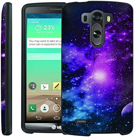 [ManiaGear] Design Graphic Image Shell Cover Hard Case (Purple Galaxy ) for LG G3