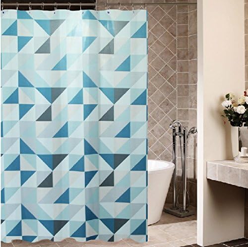Cayn Personalized Shower Curtains, Waterproof Mildew Resistant Polyester Bath Curtain, Funky Quality Geometry Design, Elegant Bathroom Home Decor, 70x70 inches(180x180cm)