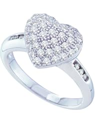 0.50CT DIAMOND HEART RING