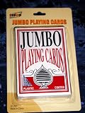 JUMBO EASY EYE DECK POKER BLACKJACK CASINO CARD GAME PLAYING CARDS - 2 Pack