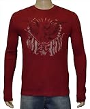Lucky Brand Jeans Men's Thermal Shirt-Red