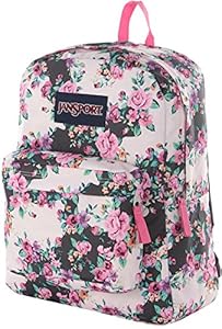 JanSport Classic SuperBreak Backpack - Multi Grey Floral Flouris