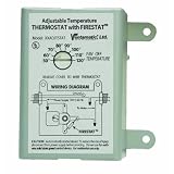 Ventamatic XXFIRESTAT 10-Amp Adjustable Thermostat with Firestat for Power Attic Ventilators