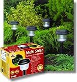 Gardman Multi-Solar Garden Lighting - Four Pack Black