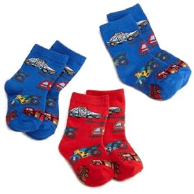 Country Kids Boys 2-7 911 Emergency Sock 3 Pack