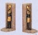 Horus egyptian falcon god statue bookend sculpture book ends