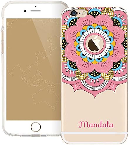 iPhone 6s Case, iPhone 6s Clear Case Mandala, FEIKESI Soft Flexible TPU Transparent Clear Scratch-Proof Protective Case Cover for iPhone 6s/iPhone 6