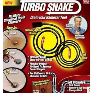 NEW TURBO SNAKE DRAIN HAIR REMOVAL TOOL SINK SNAKE