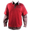 Youth / Teenager Boys Rocawear Red Long Sleeve Polo Shirt