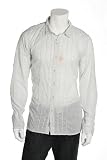 Converse by John Varvatos White Short Sleeve Barrel Cuff Tuxedo Button Front Shirt
