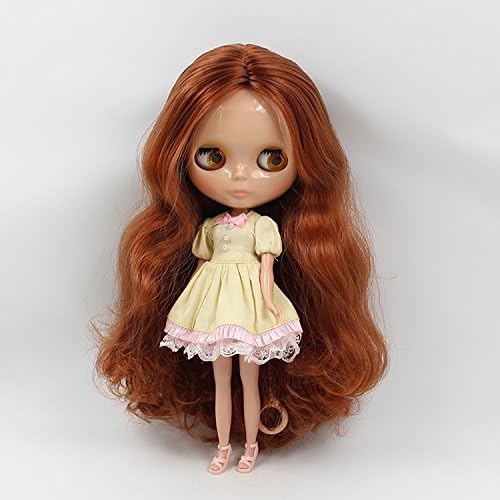 12'' Dolls You Can Diy Arm Can Move the Knees Bent Dark Brown Long Hair Black Muscle (Naked Baby)