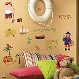 Kids Room Jolly Roger Peel & Stick Appliqu?s - Treasure Hunt