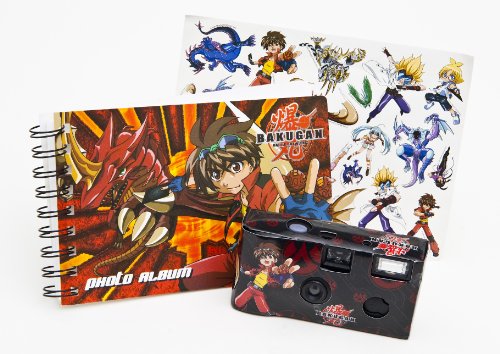 Bakugan 79248 - Fotoset - Einwegkamera, Fotoalbum und Stickers Preisvergleich
