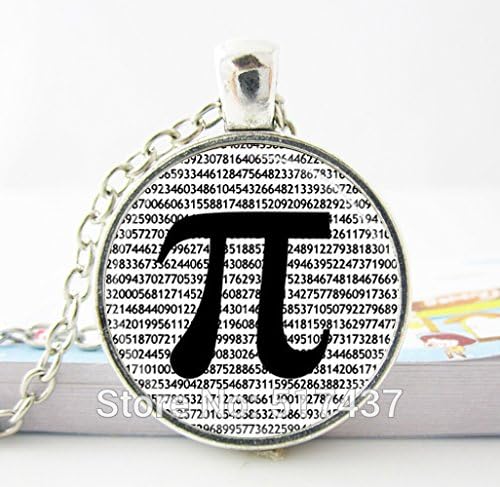 Pretty Lee Hot Glass Dome Jewelry Pi Necklace Math Jewelry Teachers Science Mathematics Black And White Art Pendant Jewelry