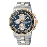 Seiko Mens Alarm Chronograph Two-Tone Watch #SNAA64 by Seiko