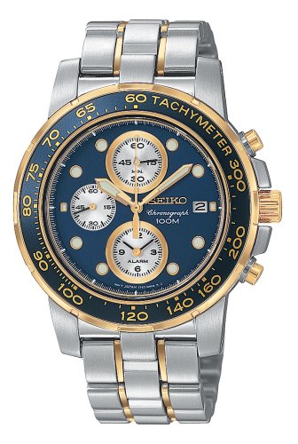 Seiko Mens SNAA64 Alarm Two-Tone Watch