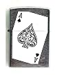 Silver Ace of Spades Zippo Lighter - Zippo Lighters