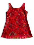 LTP by Les Tout Petites - Toddler Girls Tank Style Sun Dress, Red/Multi