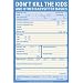 Knock Knock Don't Kill The Kids And Other Babysitter Basics Note Pad (Pack of 4)