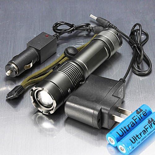 QLSC 3000LM CREE XM-L T6 LED Rechargeable Flashlight Torch w/ 18650 Battery &amp; Charger