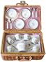 Children's Full-Service Porcelain Tea Party Set in Wicker Carry Case *Perfect Gift Idea for Children, Girls, Boys, Birthday, Holiday, etc.*