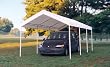 ShelterLogic 10 x 20-Feet Canopy 2- Inch 4-Rib Frame, White Cover