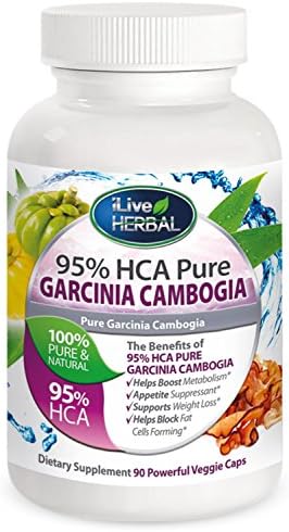 95% HCA Pure Garcinia Cambogia _ 90 Capsules _ Metabolism Booster &amp; Appetite Suppressant to Support Weight Loss _ Third Party Verified 95% HCA Exceeds the 60% HCA Effective Dose _ Buy Today.