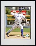 Brad Penny 2008 Pitching Action Double Matted 8 x 10 Photograph In Black Anodized Aluminum Fram