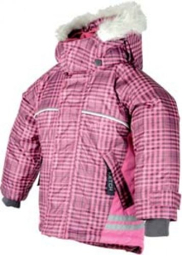 KETCH-Jacke PINK-KARO FLEECEFUTTER wasserfest