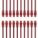 GearIT Cat 6 Ethernet Cable (20-Pack 1 Foot) Cat6 Network Patch, 10Gbps, RJ45, Snagless Cord, Gold-Plated Connectors, Internet for PC, TV, Tablet, Router, Printer, Servers, IT Data Center - Red