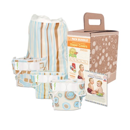 Bumkins Diaper Cover Bundle 3-Pack - Boy Elements, Medium