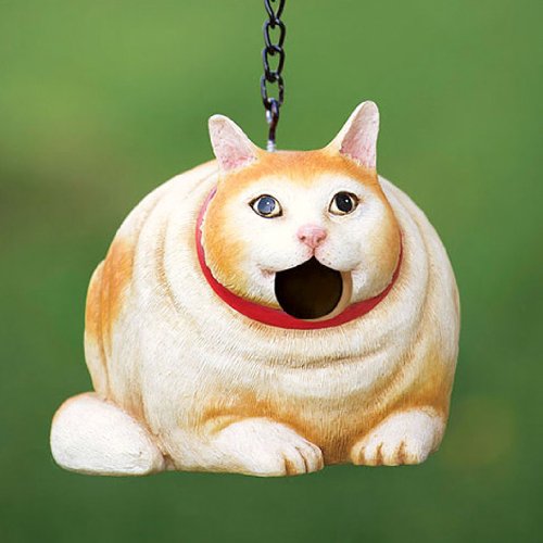 Portly Cat Birdhouse
