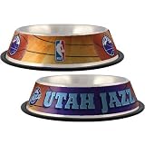Utah Jazz Stainless Steel Dog Bowl
