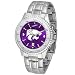 Kansas State Wildcats NCAA Anochrome Competitor Mens Watch (Steel Band)