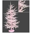 Whimsical Pink Laser Artificial Christmas Tree 24"