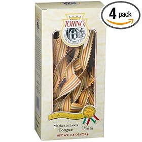 Torino Designer Pasta Mother In Law's Tongue, 8.8-Ounces Boxes (Pack of 4)