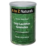 A to Z Naturals Soy Lecithin Granules, Nutty Flavor, 16 oz (454 g)