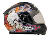 Vemar Eclipse Full-Face Graphic Motorcycle Helmet - Under The Pillow