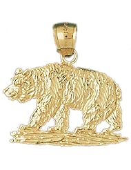 CleverEves 14K Gold Pendant Brown Bear 5.7 - Gram(s)