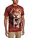 The Mountain Men's Sabertooth Tiger T-shirt, Brown, Large