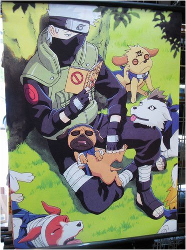 Buy Naruto: Kakashi with Ninja Dogs 60x90cm Wallscroll by Naruto now!