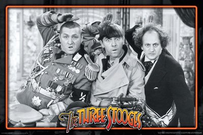 THE THREE STOOGES POSTER Funny Movie Still RARE 24X36