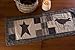 VHC Brands Kettle Grove Runner Crow and Star 13x36 Primitive Country Patchwork Kitchen Tabletop Design, Country Black and Creme