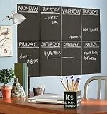 Wallies Peel and Stick Chalkboard Sheet, Slate Gray, Set of 4