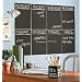 Wallies Peel and Stick Chalkboard Sheet, Slate Gray, Set of 4